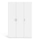 image 2 of Space Wardrobe 3 Doors White 1750