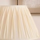 image 3 of 15cm Ivory Poly Silk Pleated Lampshade For Table Lamps