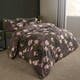 image 2 of OHS Floral Print Reversible Duvet Cover and Pillowcase Bedding Set, King - Mauve