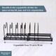 image 6 of Buckingham Expandable Pot, Pan & Lid Organising Rack 8 Dividers - Black | Black