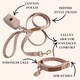 image 2 of Luxury Pink Tweed Dog Walking Set - 3 Piece