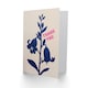 image 2 of Bluebell Flowers Royal Blue Floral Botanical Thank You Card