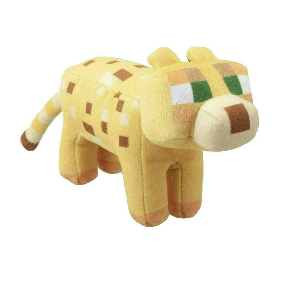image 1 of Minecraft Ocelot Soft Toy Clip On Video Game Character-Officially Licensed Toy Plush 13cm Yellow