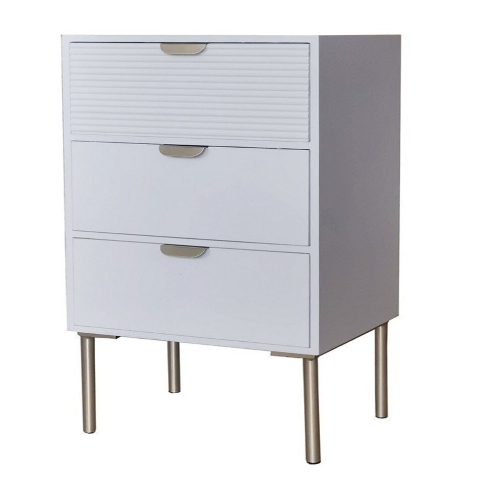 image 1 of Chest of Drawer - Wood - L30 x W40 x H75 cm - White
