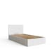 image 1 of End Lift Ottoman Storage Bed Single White | White | White