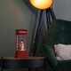image 3 of 25cm Battery Operated Light up Christmas Phone Box Water Spinner with Snowman Scene & LEDs