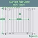 image 3 of Safetots Curved Top Safety Gate, 71cm - 80cm, Matt Black, Pressure Fit Stair Gate