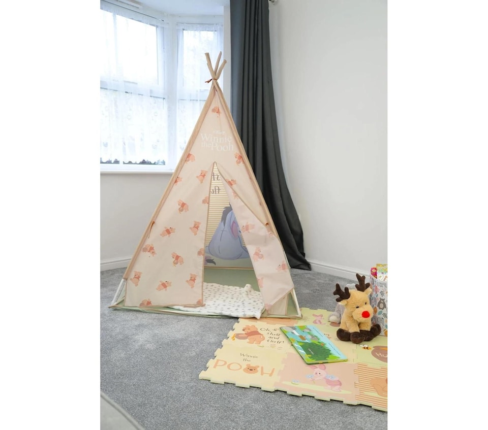 image 1 of Disney Winnie The Pooh Play Tent Kids Indoor Outdoor Teepee Den Toy Age 3+