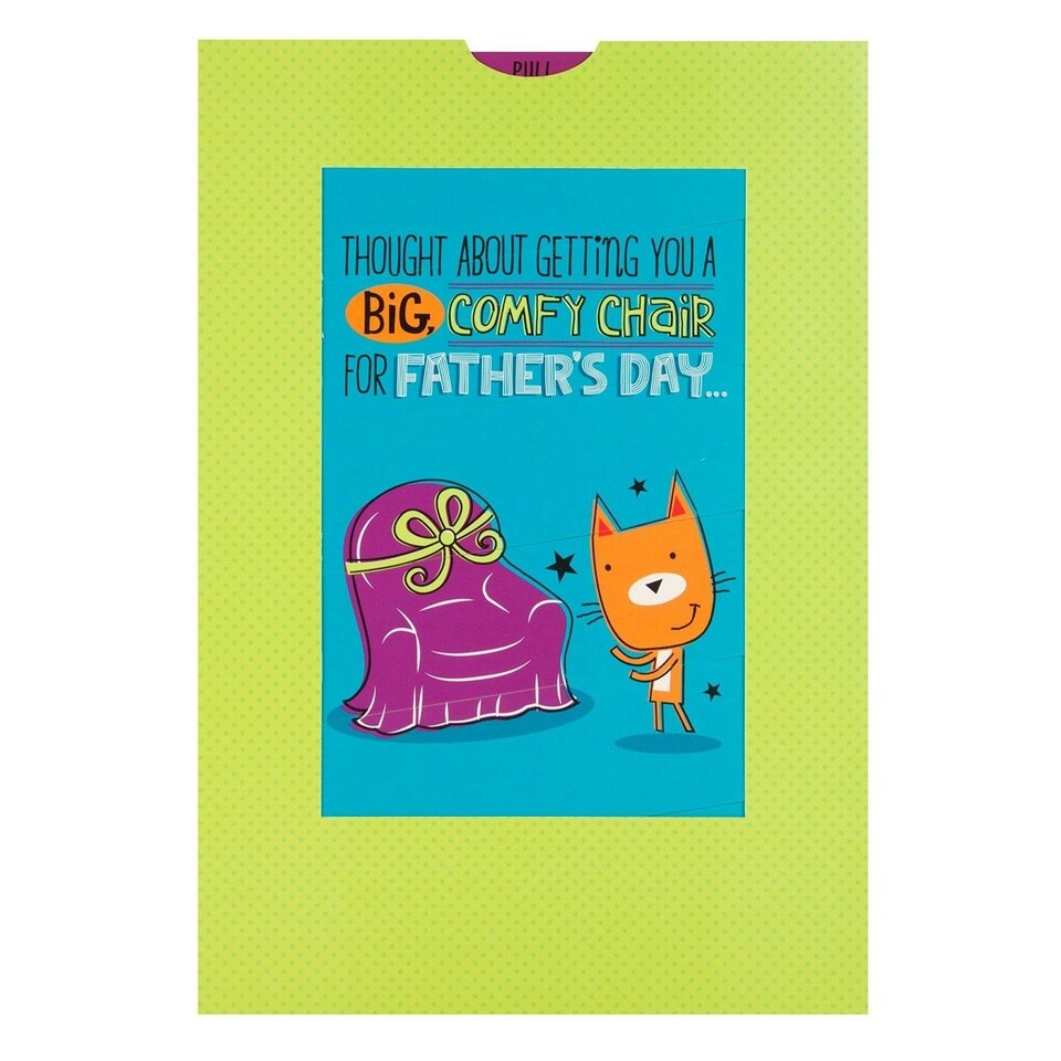image 1 of Hallmark Father's Day Card 'Comfy Chair' Medium