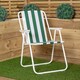 image 1 of Folding Camping / Picnic Chair in Green and White Garden Patio | Green | Green