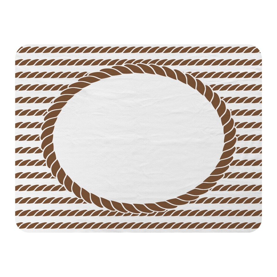 image 1 of Rope Border Blanket | Multi