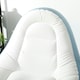 image 6 of Outsunny Inflatable Chair and Footstool for Gaming, Reading, Watching White 