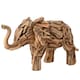 image 3 of Naturecraft Resin Driftwood Collection Elephant Figurine Brown