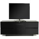 image 2 of Centurion Supports AVITUS ULTRA Remote Friendly BeamThru Gloss Black with 4-Black Drawers 32"-65" Flat Screen TV Cabinet Black