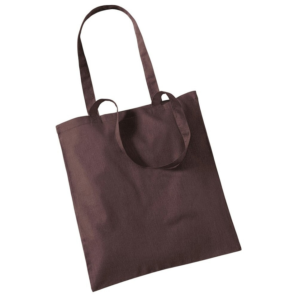 image 1 of Westford Mill Long Handle Tote Bag - Chocolate - One Size | Brown
