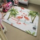 image 4 of Flamingo & Palm Trees (Rug) Multi | Small: 60x110cm