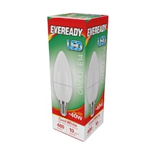 Eveready E14 LED Candle Bulb | White | Cool White | 1