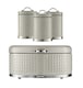 image 1 of GEEPAS 4 Pc Tea Coffee Sugar Canister & Bread Bin Set