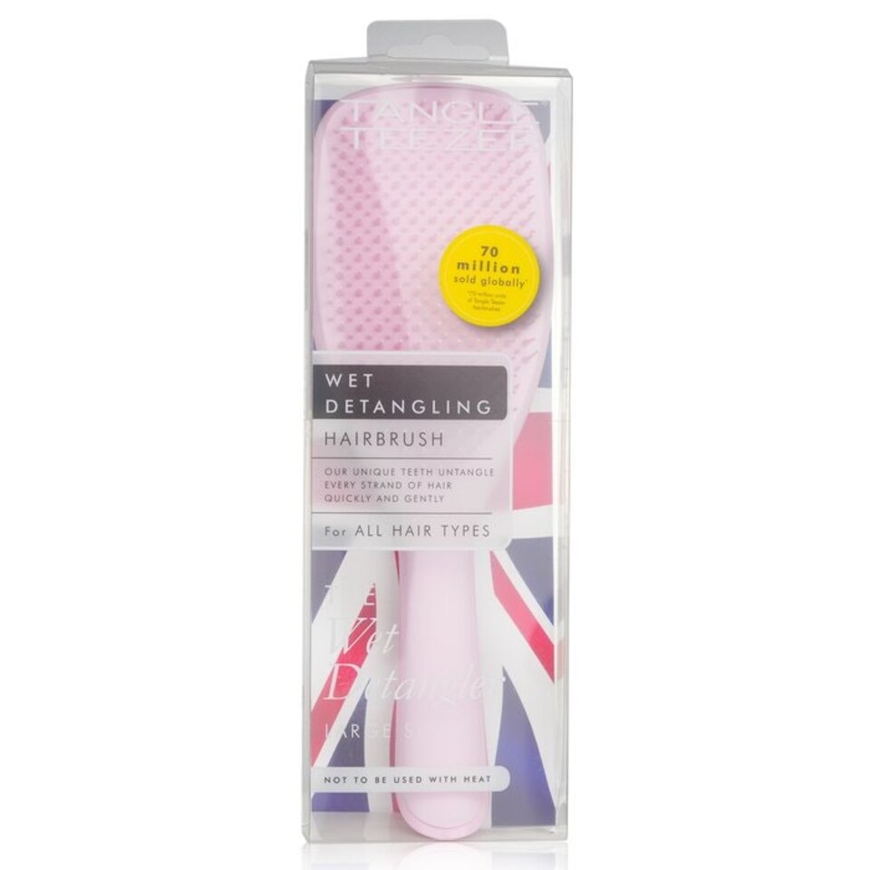image 1 of The Wet Detangling Hair Brush - # Pink Hibiscus (large Size) - 1pc