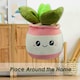 image 4 of Potted Plants Soft Toy Cute Plushie Huggable Cuddly Stuffed Toy Gift 20cm Pink