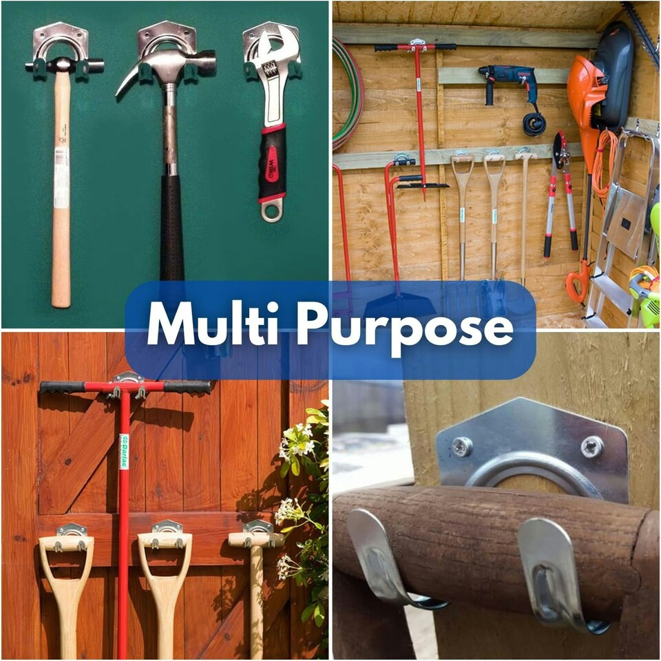 image 1 of Marco Paul Pack of 10 Metal Wall Hooks