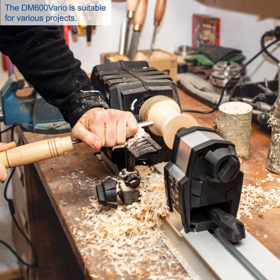 image 1 of Scheppach DM600VARIO Wood Lathe, 550W Variable Speed, 60cm Capacity