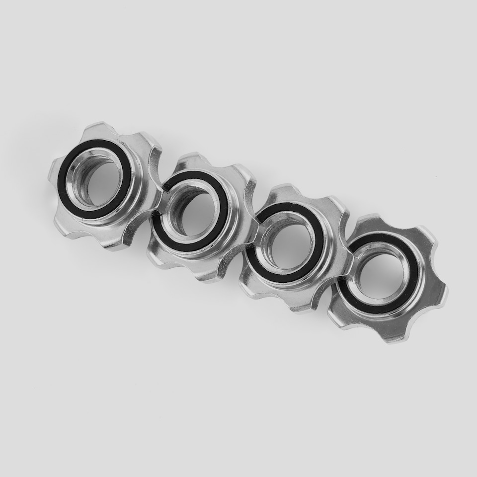 image 1 of Phoenix Fitness Dumbbell Handles 35cm | Silver