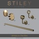 image 4 of Stiley Living Wall Mounted Handrail Kit, Banister System with Brackets and Fixings | Gold | Antique Brass | 2.4m