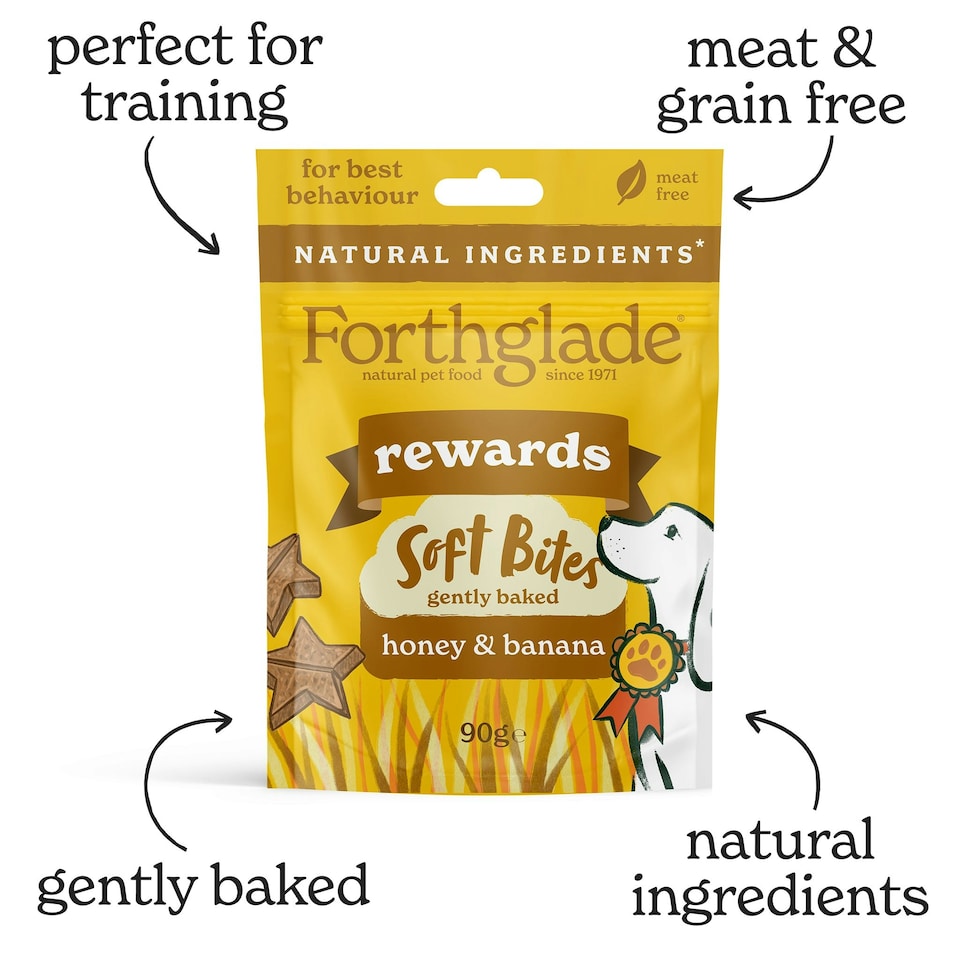 image 1 of Rewards Honey & Banana Dog Training Treats (8x90g)