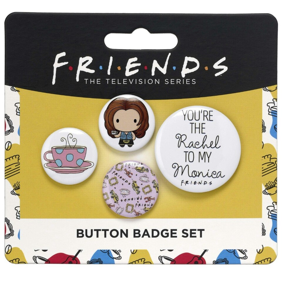 image 1 of Official Friends Rachel Button Badge Set FTB0007