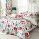image 3 of D & D Abstract Poppy Fitted Bed Sheet White