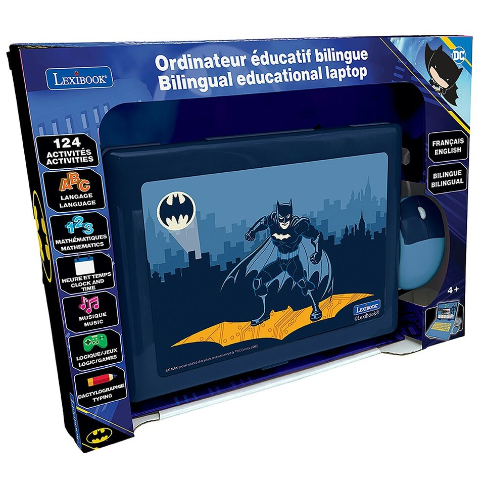 image 1 of Lexibook JC598BATI1 Batman Bilingual Educational Laptop with 124 Activities