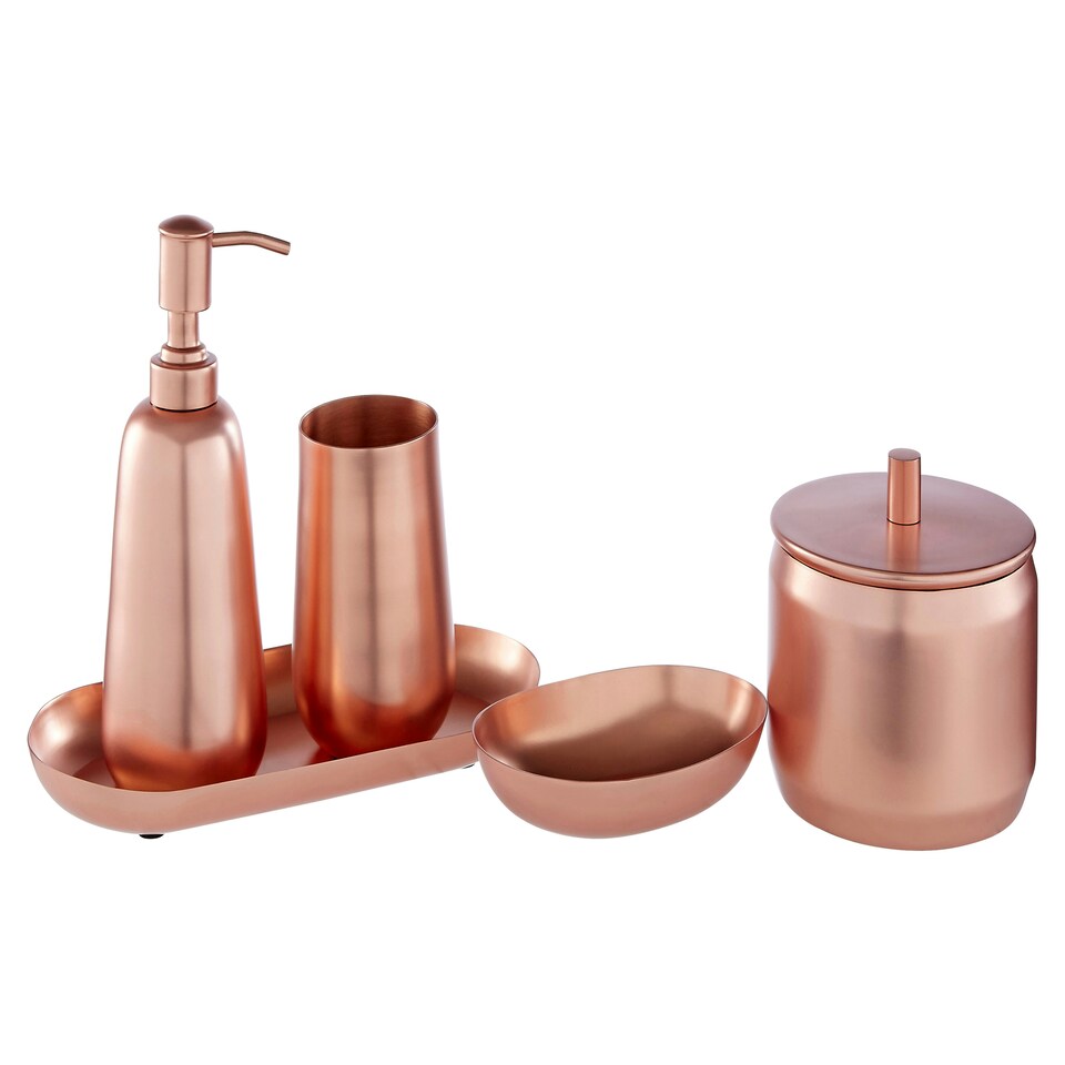 image 1 of Madison Shine Copper Finish Lotion Dispenser