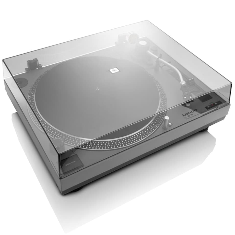 image 1 of LENCO L-3810GY - Direct Drive turntable with USB - Grey