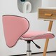 image 7 of HOMCOM Adjustable Rolling Swivel Beauty Salon Chair, Stool for Spa, Technician - Pink