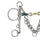 image 3 of Shires Sweet Iron Lozenge Horse Pelham Bit - Blue - 5.5in