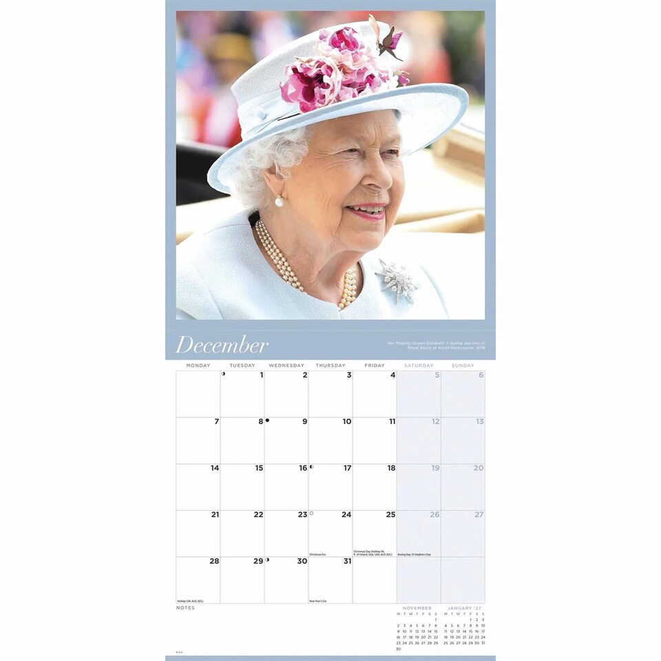image 1 of Queen Elizabeth Ii Square Wall Calendar