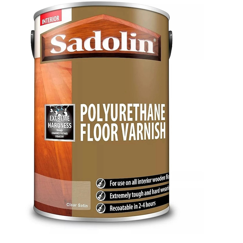 Sadolin Polyurethane Floor Varnish - Satin - 5L