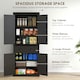 image 8 of HOMCOM Freestanding Kitchen Storage Cabinet Drawers Cupboards Shelves Black