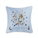 image 2 of Signare Cushion Cover - Alice In Wonderland Tea Party Blue | Blue | 1
