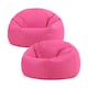 image 1 of Adult Classic Beanbag Outdoor Waterproof Bean bags Ready Filled - Pink, 2 Pack