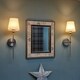 image 2 of Omniance Monaco Rechargeable Wireless Wall Lights with Remote | Black