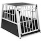 image 1 of Dog Crate - aluminium, angled back wall, lockable, 66 x 90 x 69.5 cm