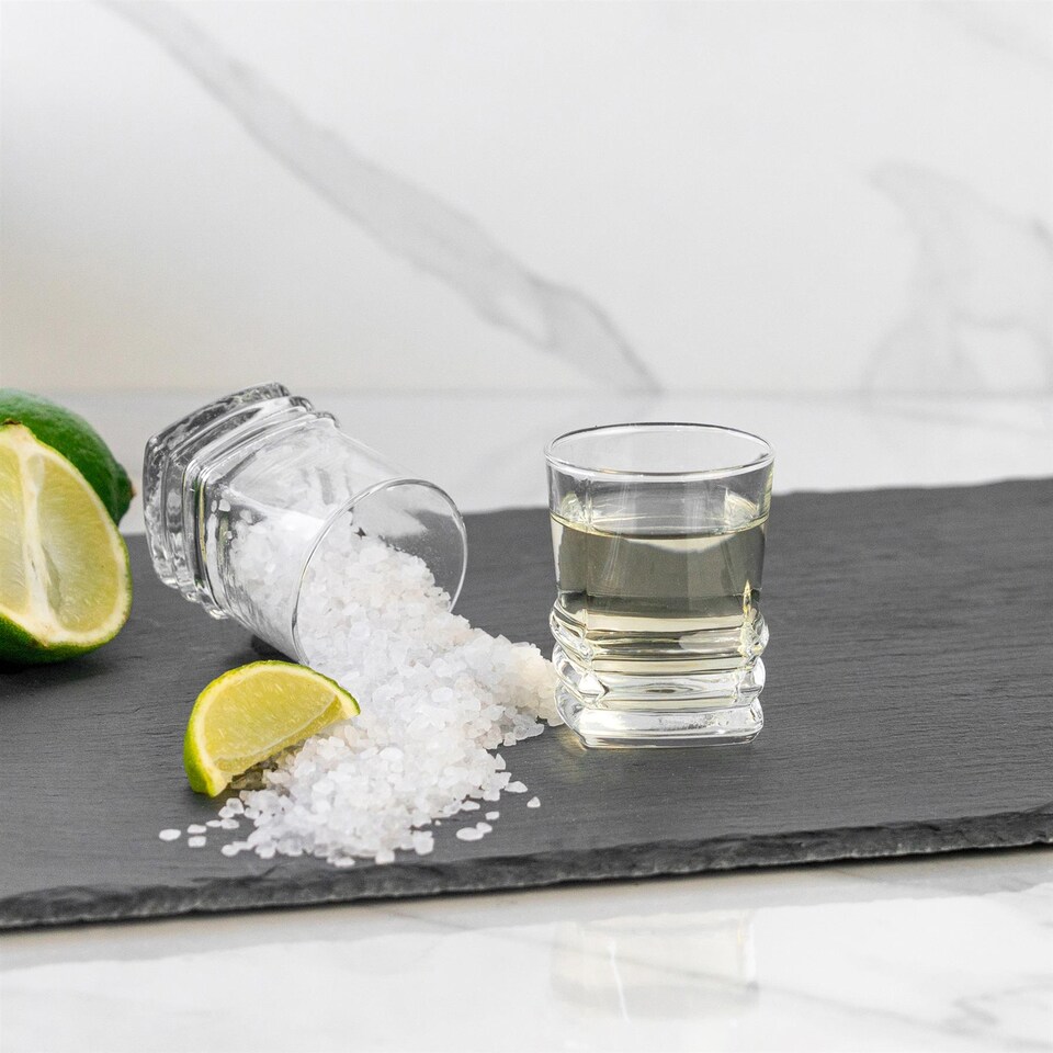 image 1 of LAV Elegan Shot Glasses - 80ml - Clear - Pack of 6 | Clear | Transparent