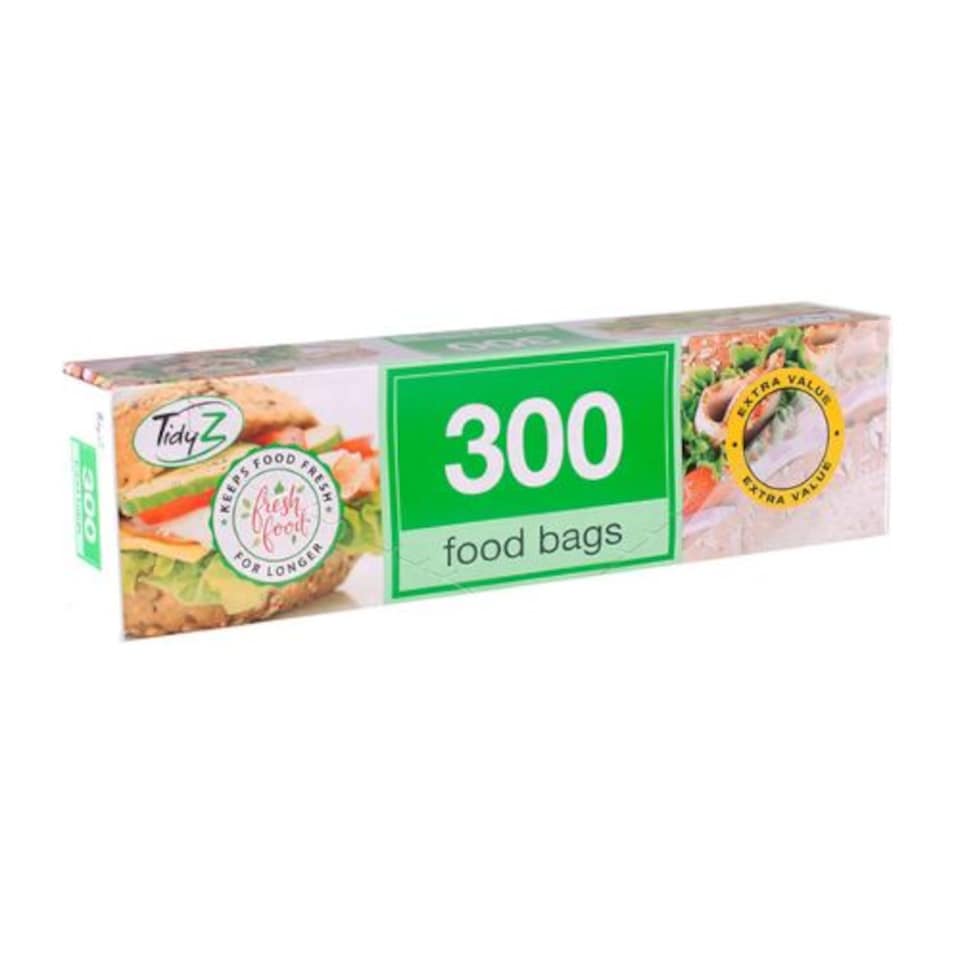 TidyZ Multipurpose Food Bags 300 Assorted Pack
