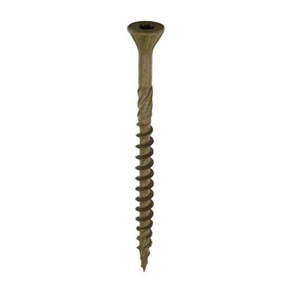 image 1 of Timco - C2 Deck-Fix Premium Decking Screws - BAG - TX - Countersunk - Exterior - Green (Size 4.5 x 75 - 120 Pieces)