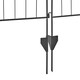 image 6 of Outsunny Garden Decorative Fence 4 Panels 44in x 12ft Steel Wire Border Edging