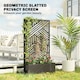 image 4 of Outsunny Metal Garden Bed for Garden with Trellis, Raised Garden Bed | Black | Black | 113 x 61 x 23 cm