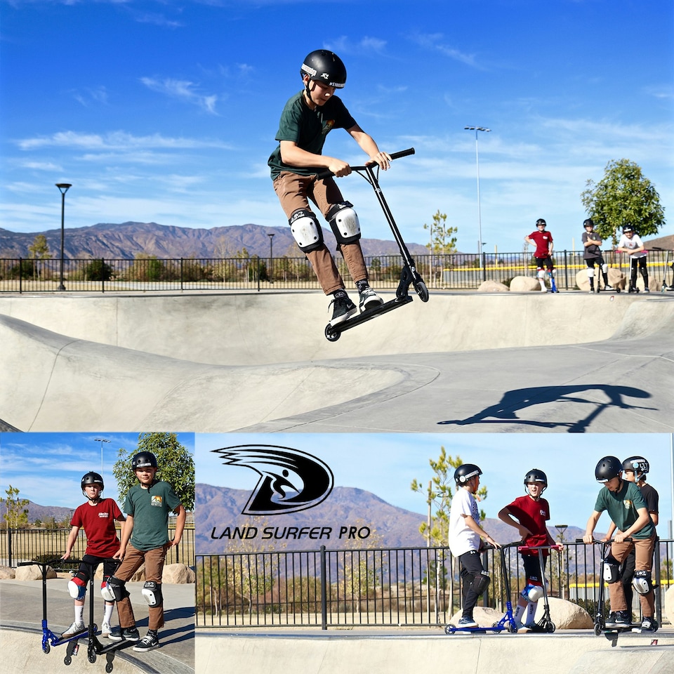 image 1 of Land Surfer PRO Stunt Scooter Red