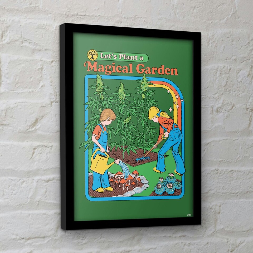 image 1 of Steven Rhodes (Magical Garden) Framed 30x40cm Print